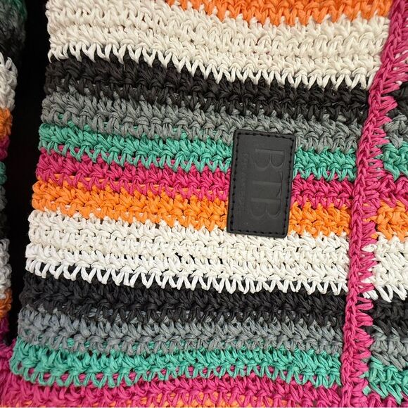 B2B Los Angeles Raffia Tote Bag NWOT - Picture 6 of 7